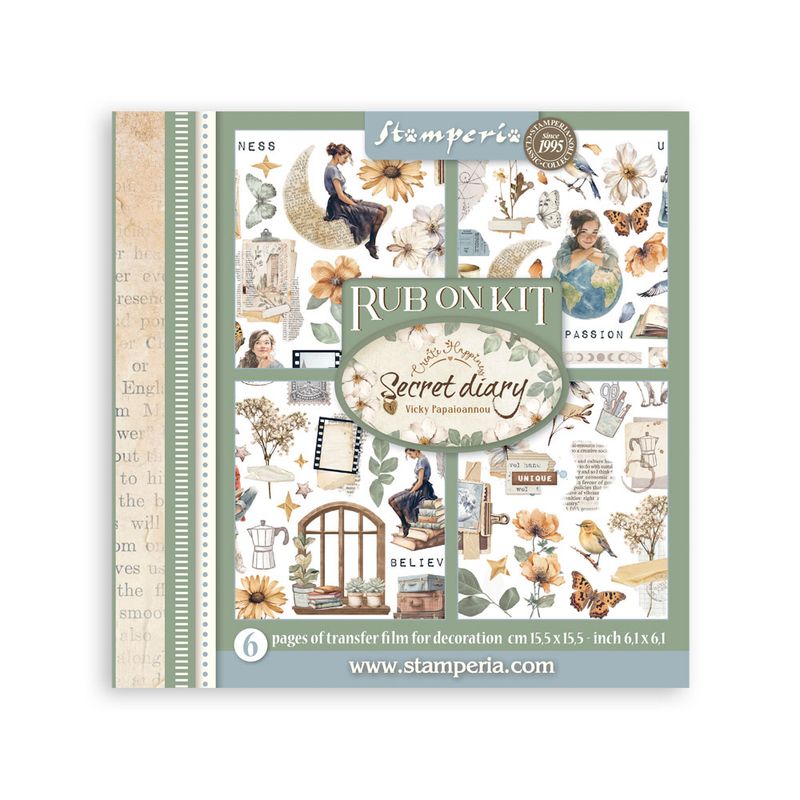 Secret Diary - Stamperia Rub Ons