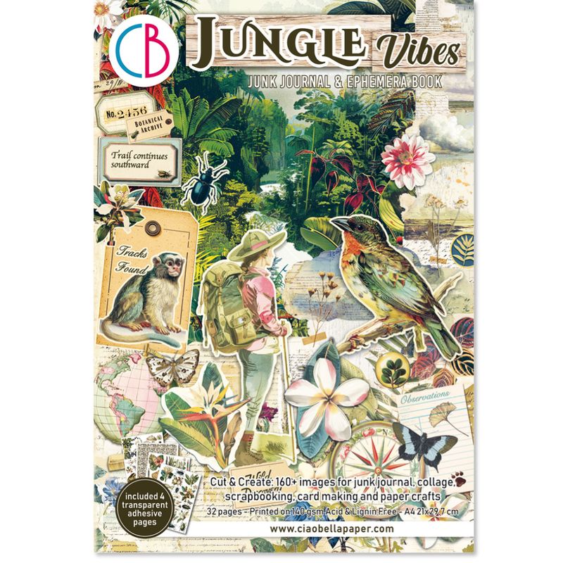 Jungle Vibes Junk Journal &amp; Ephemera - Ciao Bella