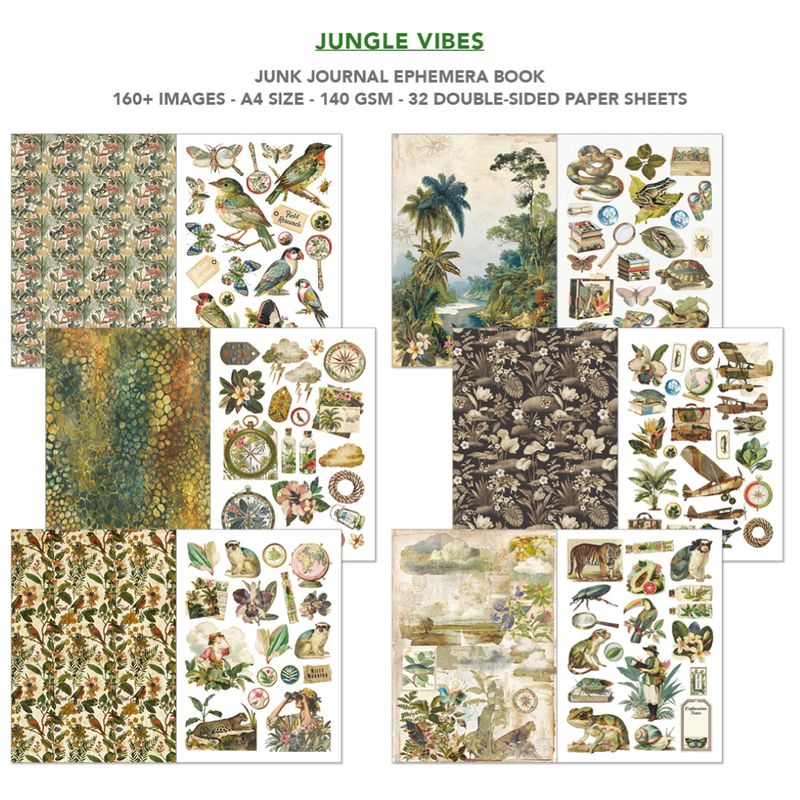 Jungle Vibes Junk Journal &amp; Ephemera - Ciao Bella
