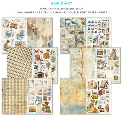 Asia Diary Junk Journal &amp; Ephemera - Ciao Bella