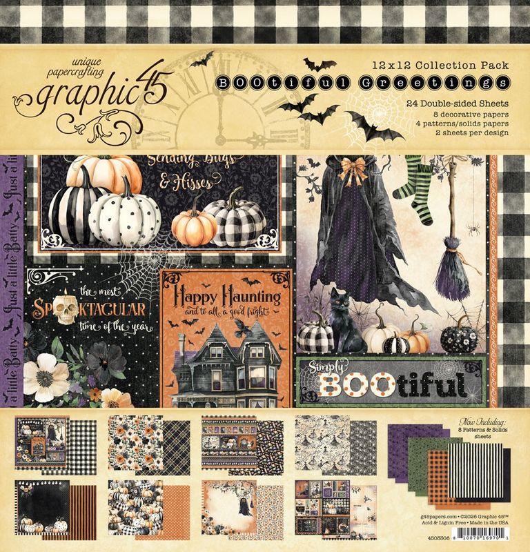 BOOtiful Greetings 12x12 - Graphic 45 Collections
