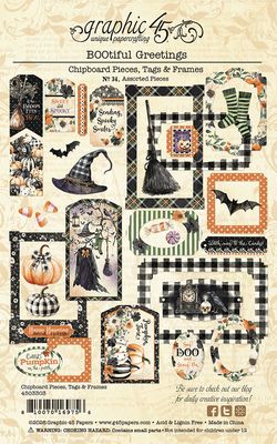 BOOtiful Greetings - Graphic 45 Tags and Frames