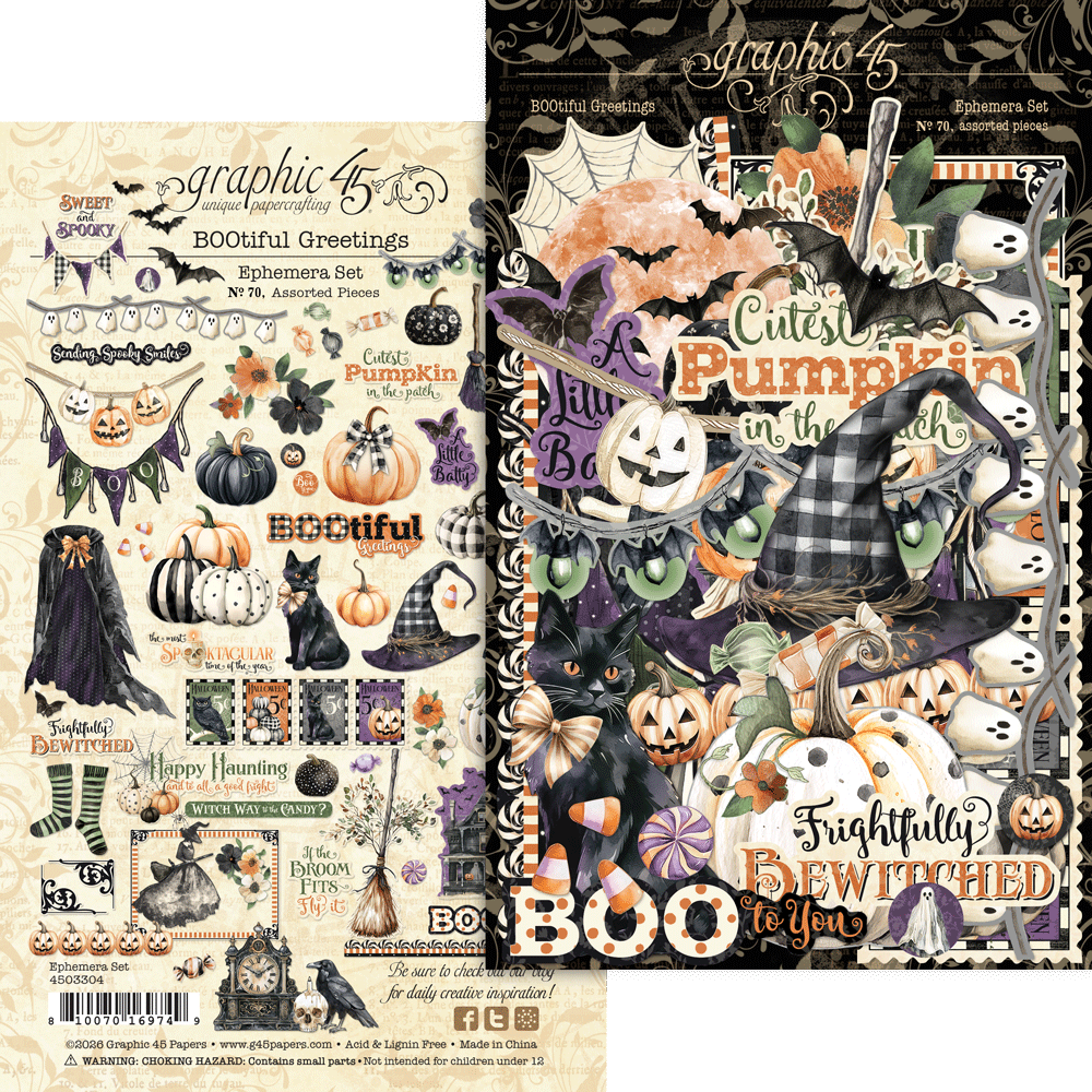 BOOtiful Greetings - Graphic 45 Ephemera