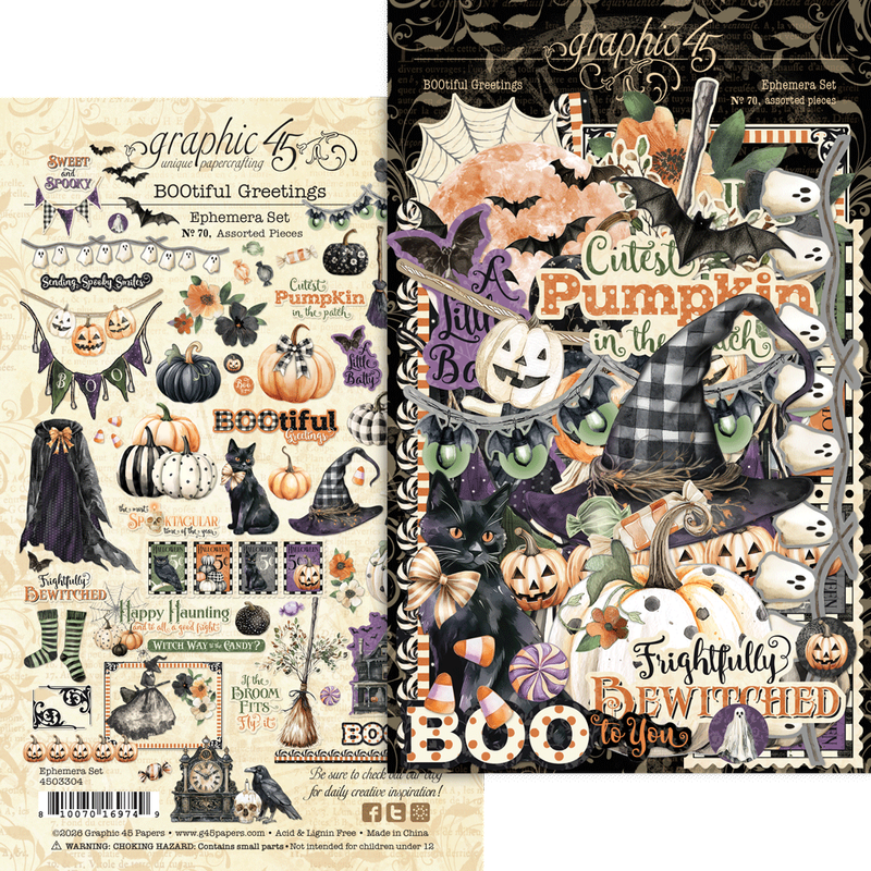 BOOtiful Greetings - Graphic 45 Ephemera