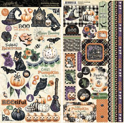 BOOtiful Greetings Sticker Set - Graphic 45