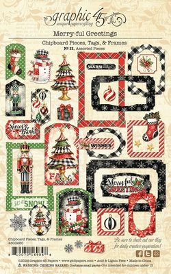 Merry-ful Greetings - Graphic 45 Tags and Frames