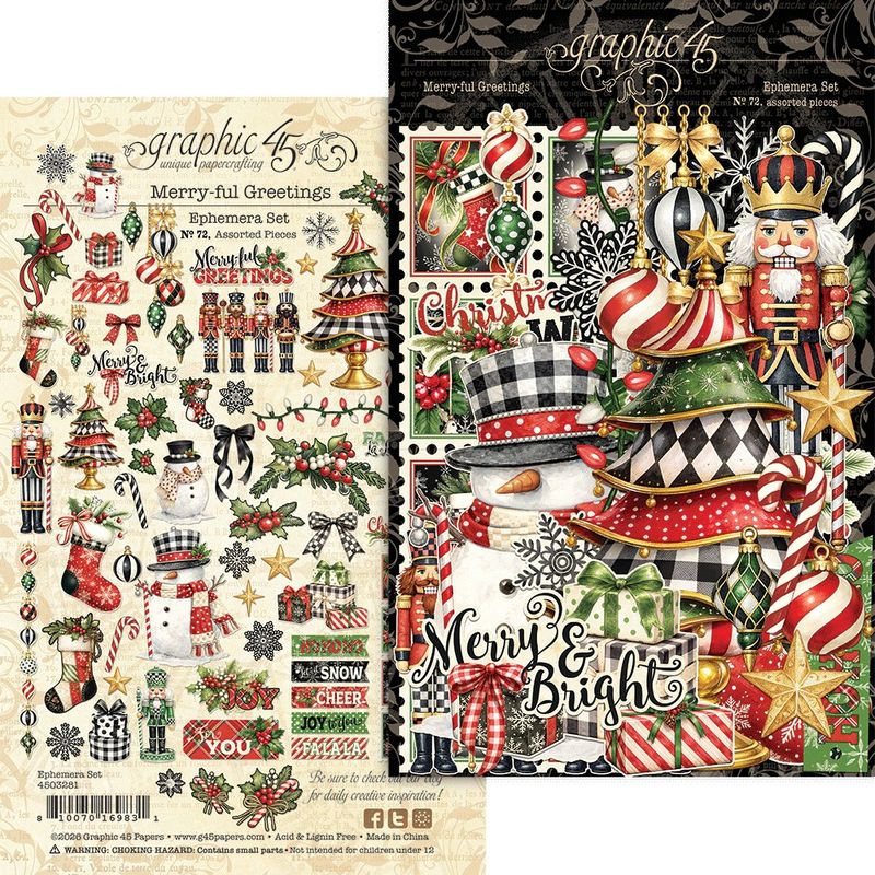 Merry-ful Greetings - Graphic 45 Ephemera