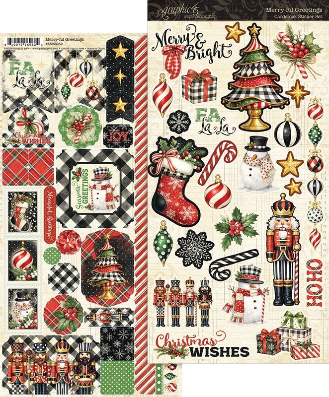 Merry-ful Greetings Sticker Set - Graphic 45