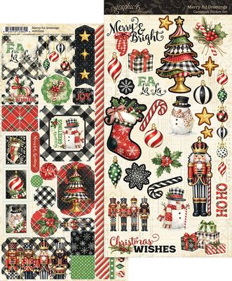 Merry-ful Greetings Sticker Set - Graphic 45