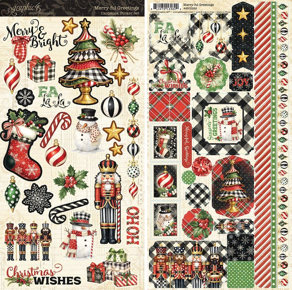 Merry-ful Greetings Sticker Set - Graphic 45