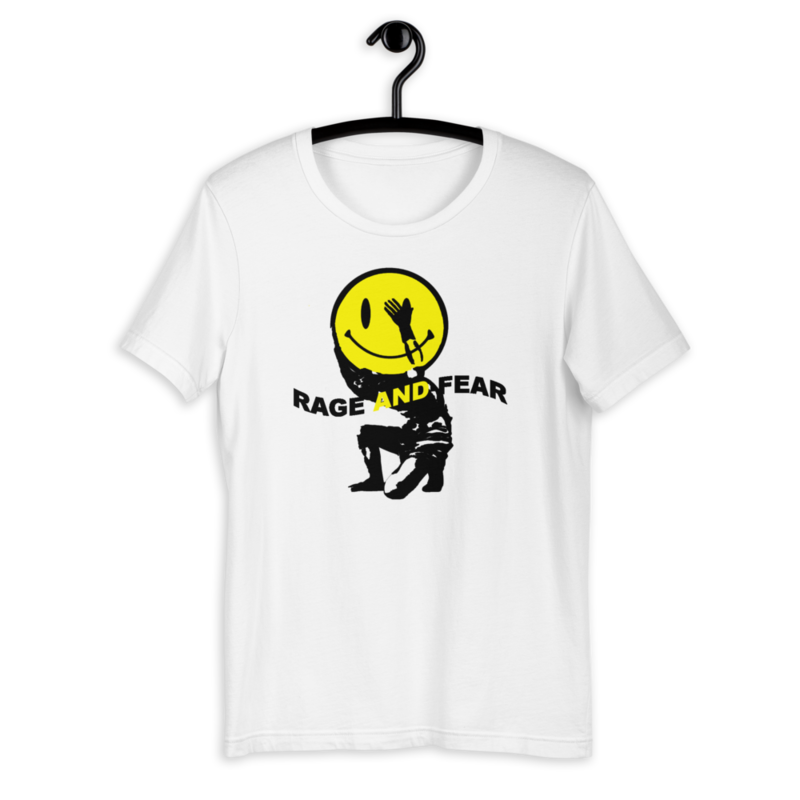 &quot;rage and fear&quot; graphic tee