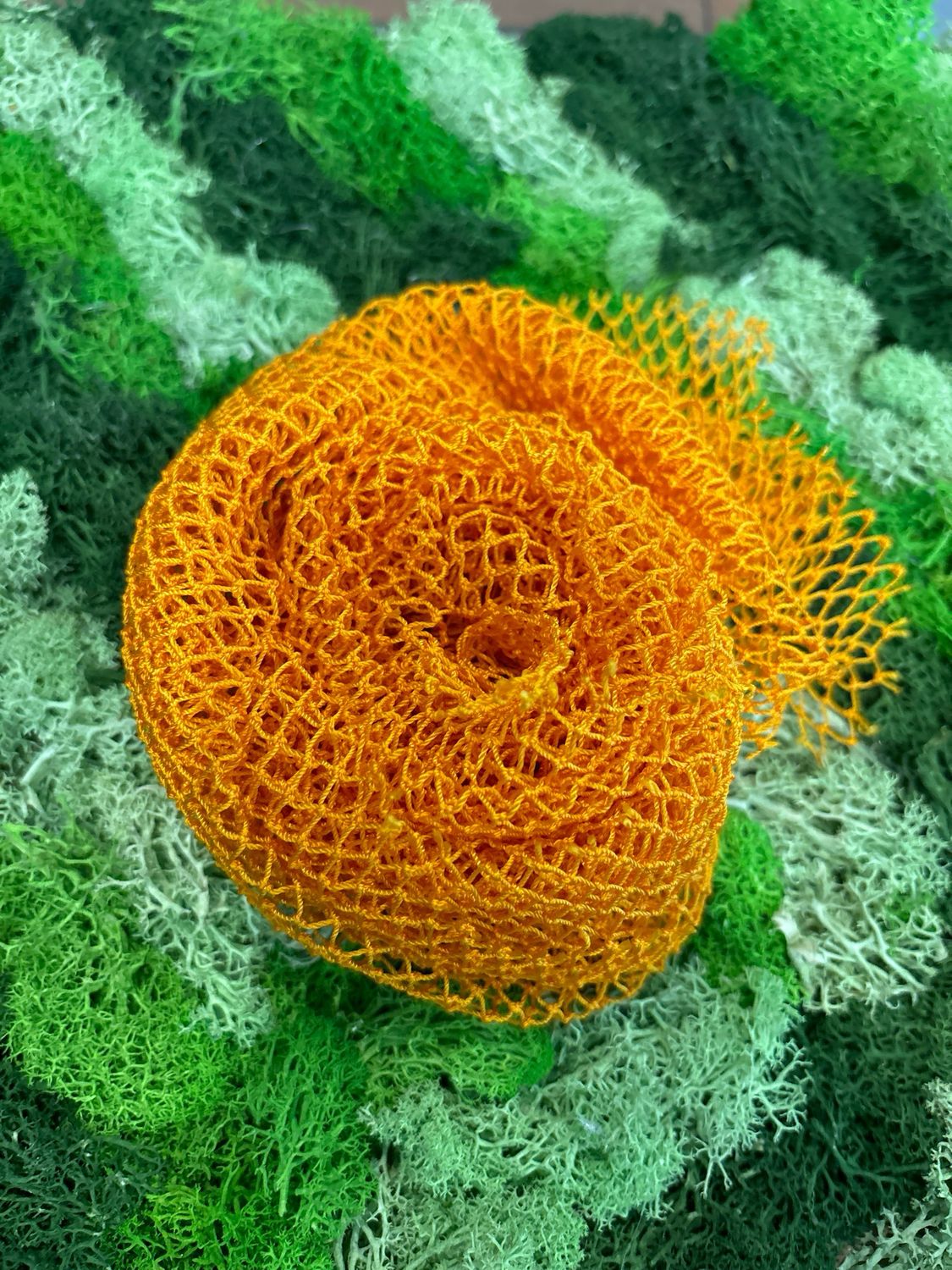 African Net Sponge Orange