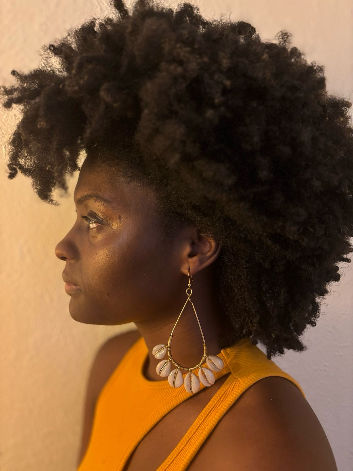 Cowrie teardrop Earrings