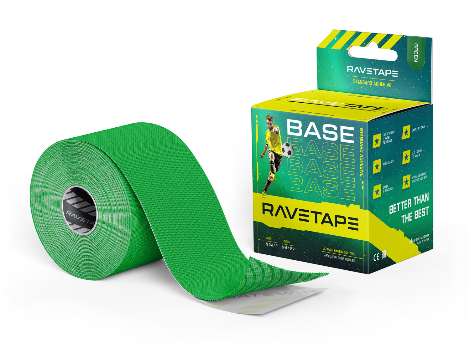 RaveTape BASE 5×5 — Зеленый