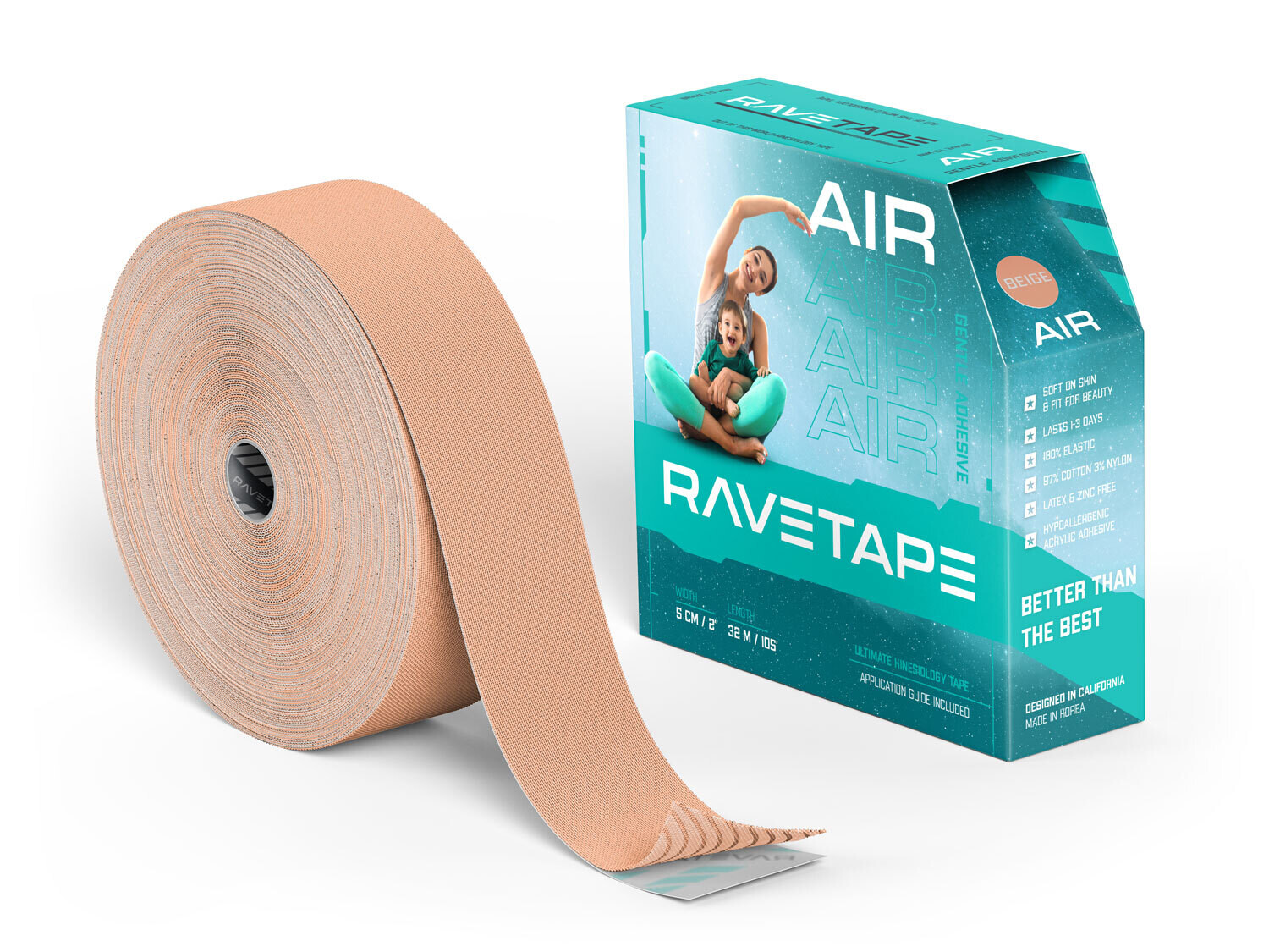 RaveTape AIR 5×32 — Телесный