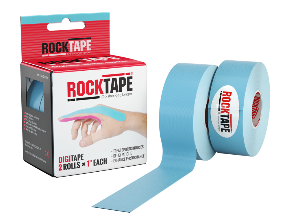Rocktape, 2,5см×5м, голубой, 2 шт.