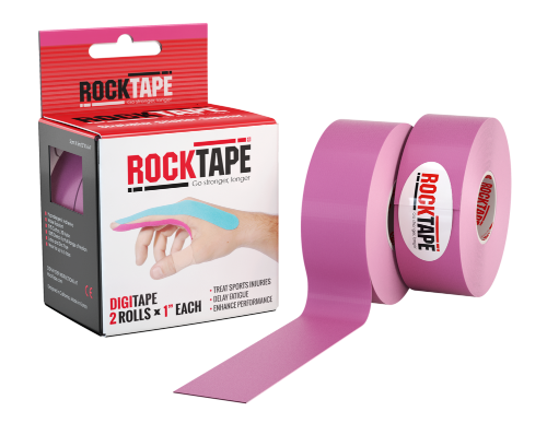 RockTape, 2,5см×5м, розовый, 2шт.