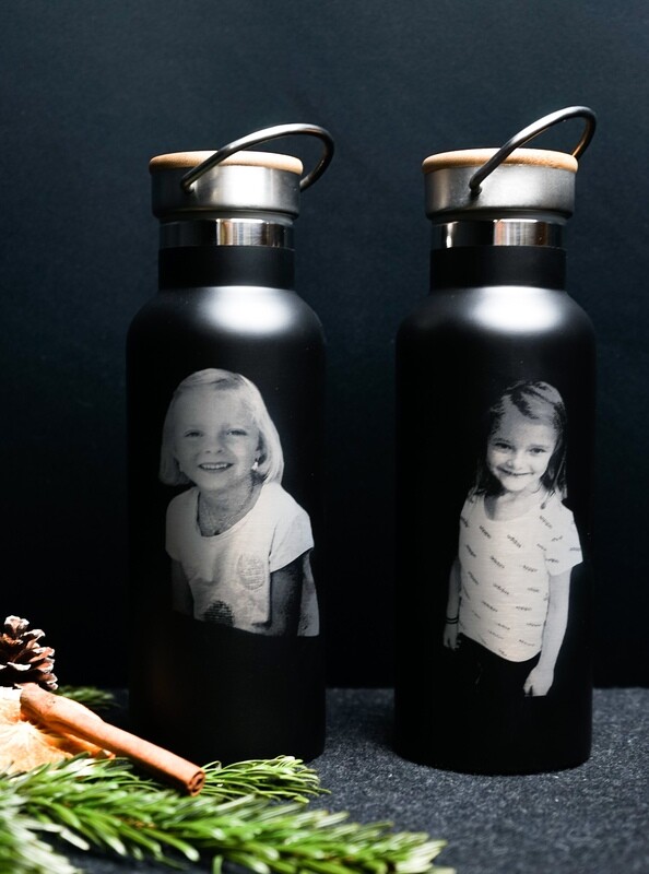 Fotogravur auf Thermosflasche