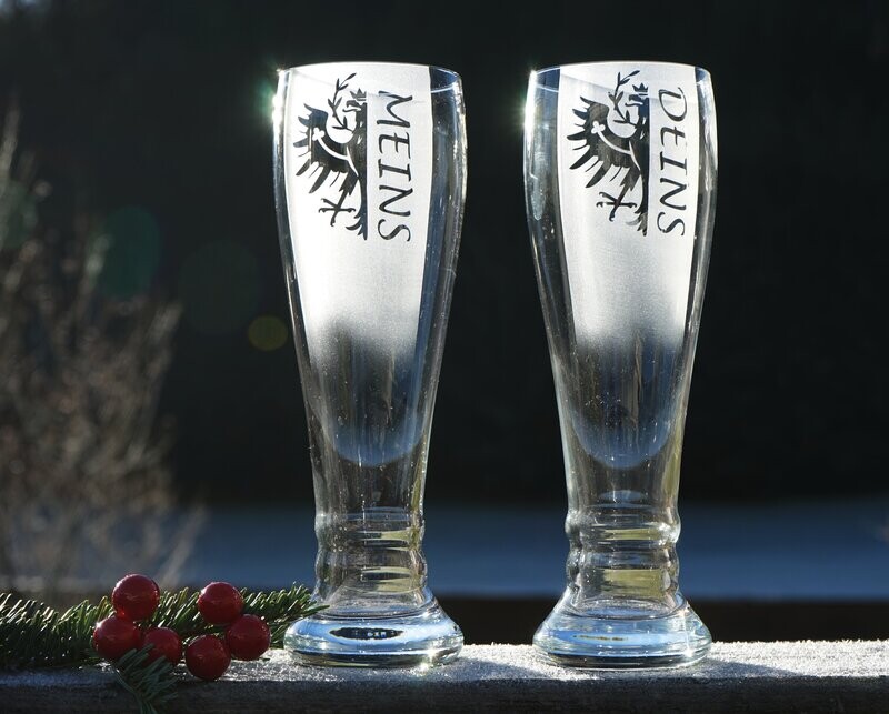 MEINS/DEINS Bierglas-Set
