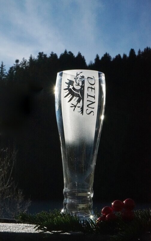 Weizenbierglas ,, Deins,,