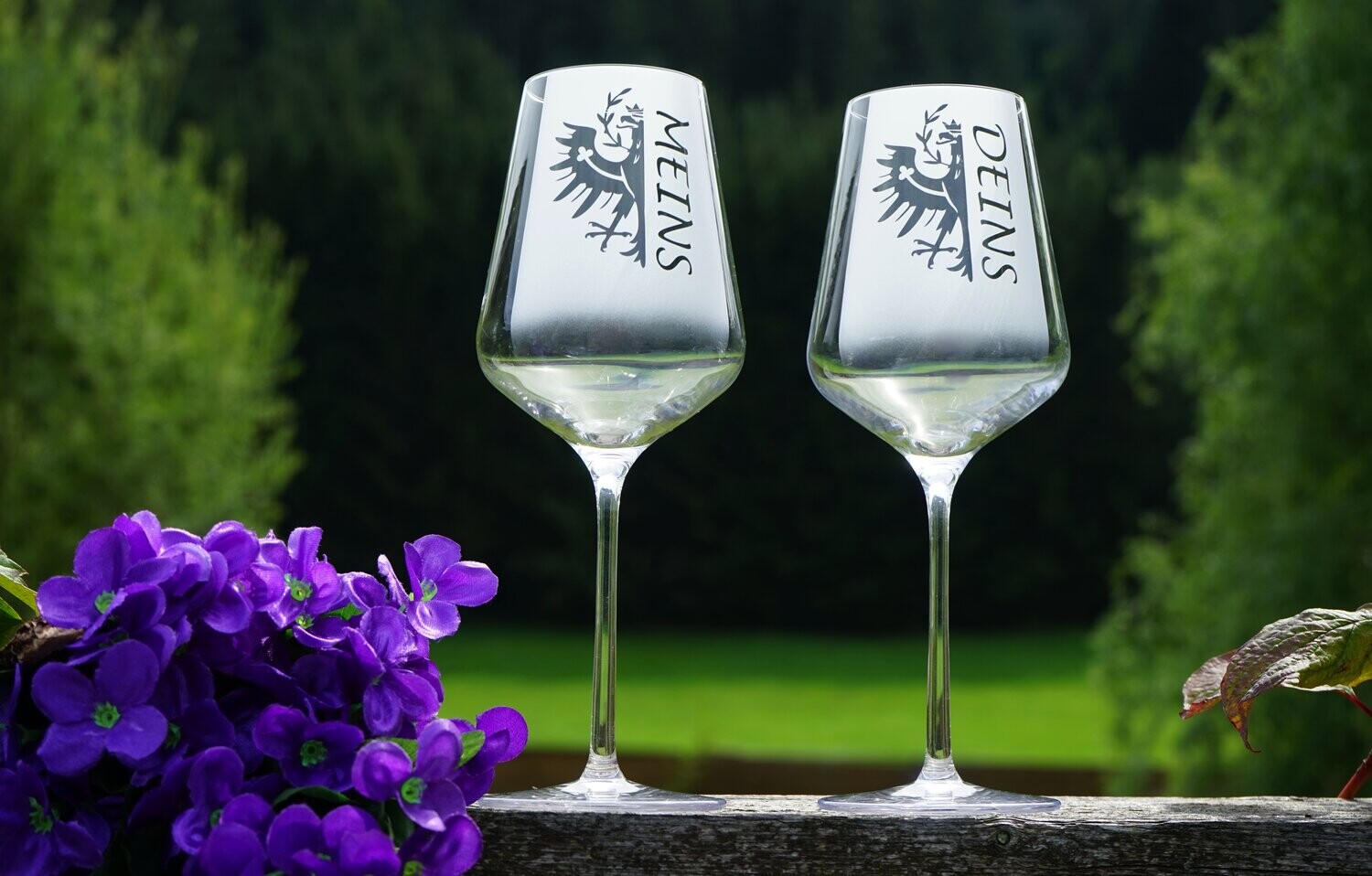 Weinglas-Set Meins-Deins