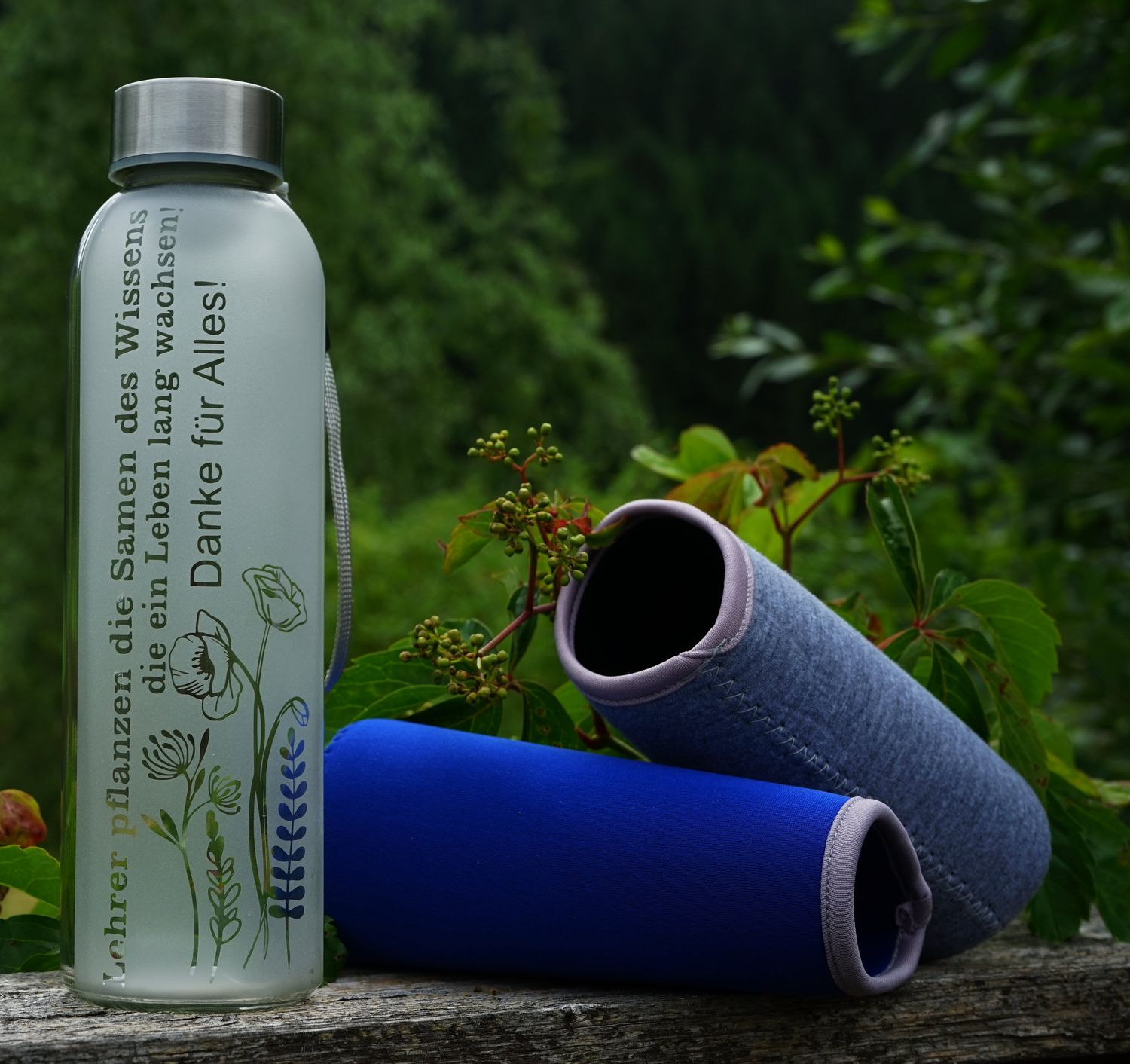 Trinkflasche ,,Lehrer pflanzen die Samen des Wissens,,