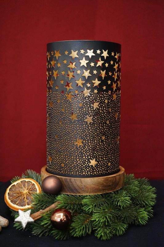 Windlicht groß Sterne