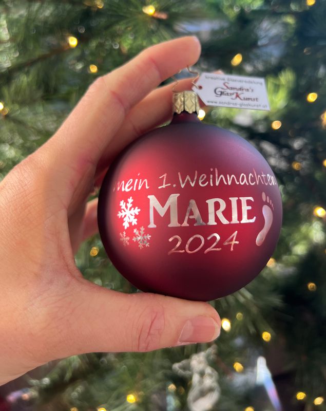Christbaumkugel ,,mein 1.Weihnachten,,