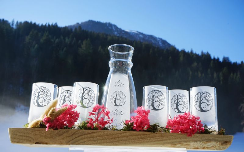 Wasserset Lebensbaum ,,Lebe,Liebe,Lache,,