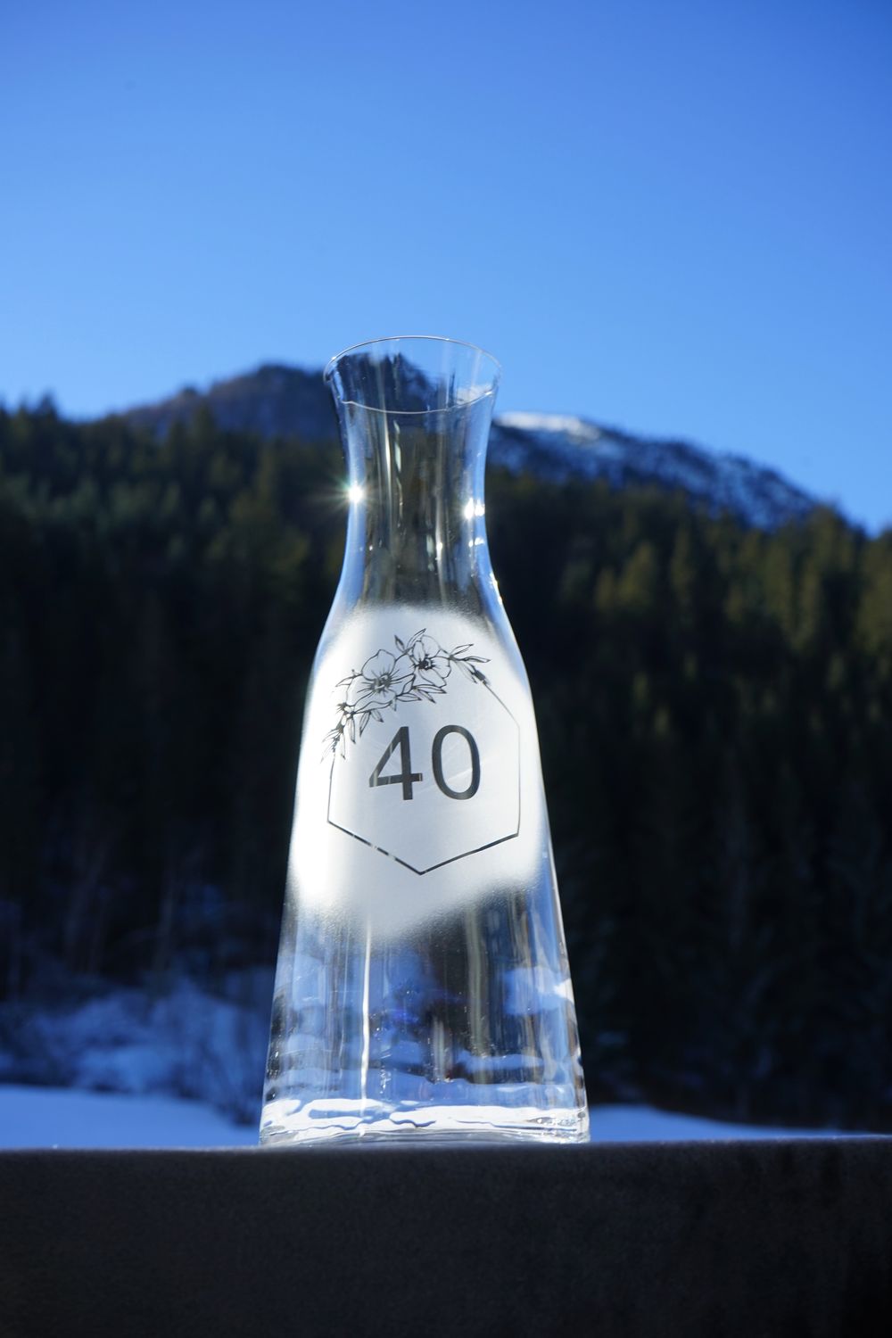 Karaffe 40.Jubiläum