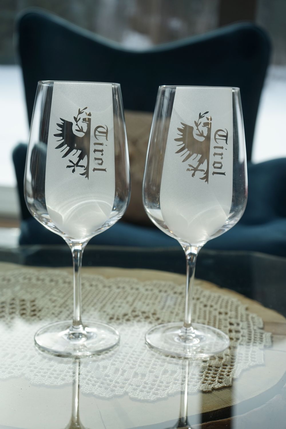 zweiteiliges Weingläser-Set Tirol