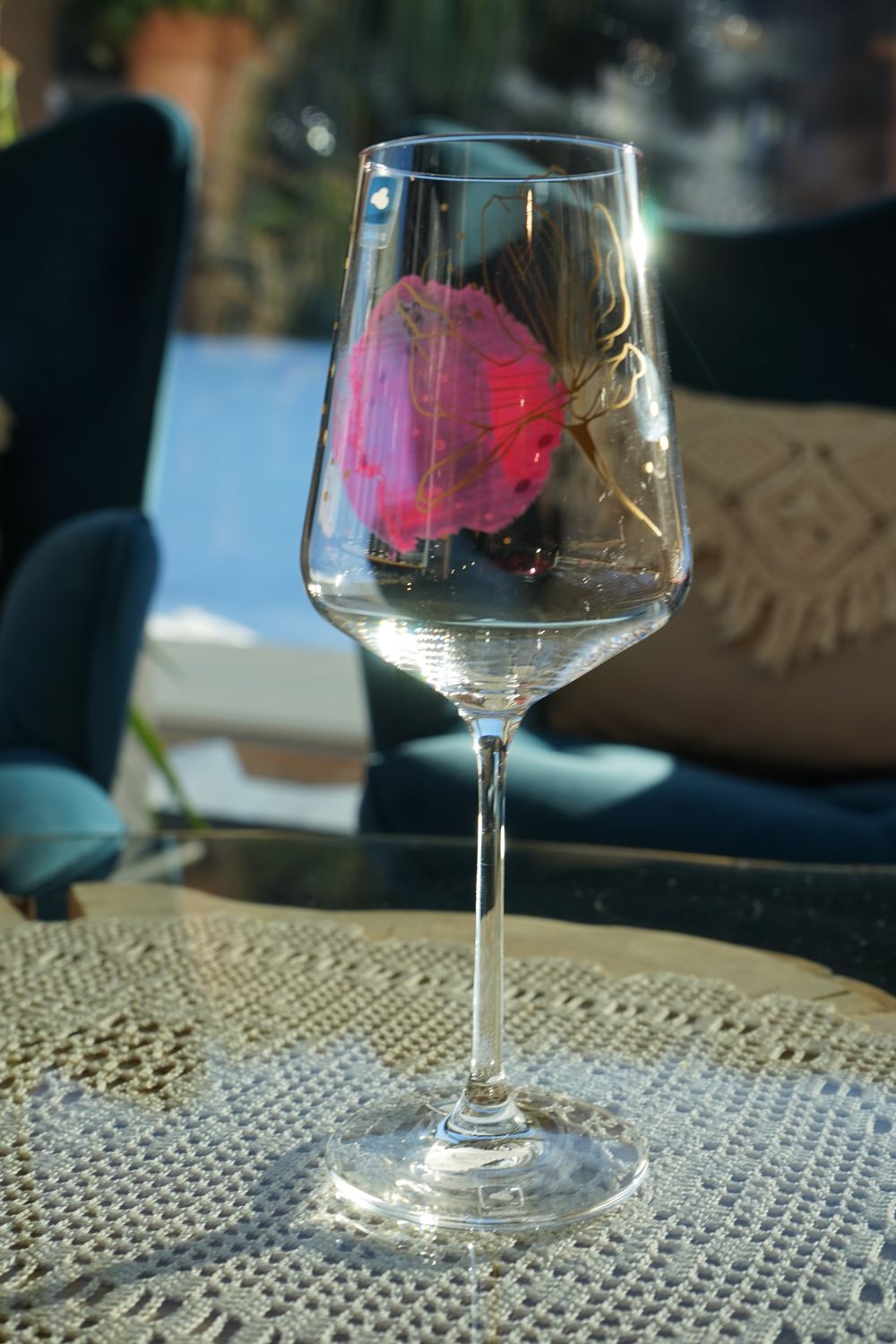 Weinglas mit Digitaldruck