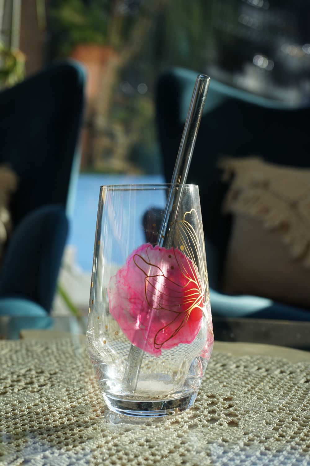 Wasserglas mit Digitaldruck