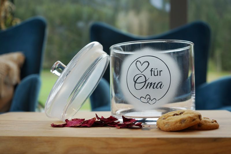 Glasdose ,,Oma,,