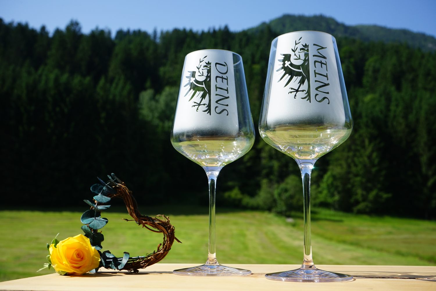 Meins-Deins-Weinglas-Set