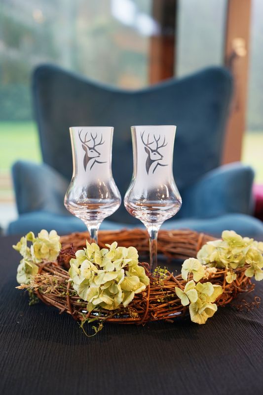 zweiteiliges Schnapsset