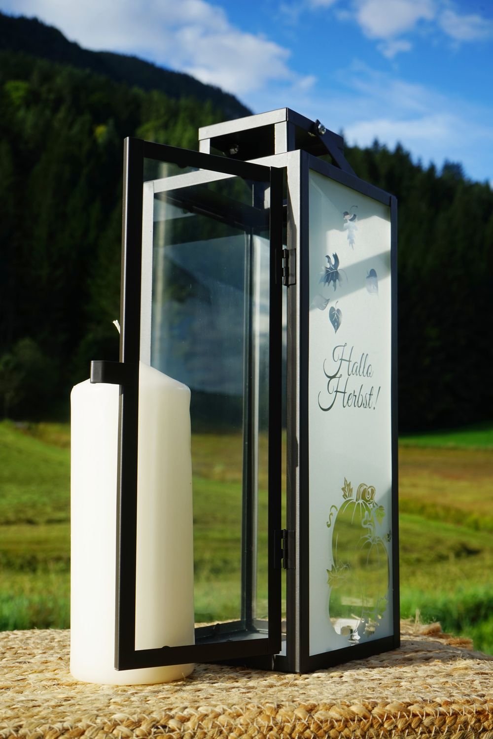 Laterne ,,Hallo Herbst,,