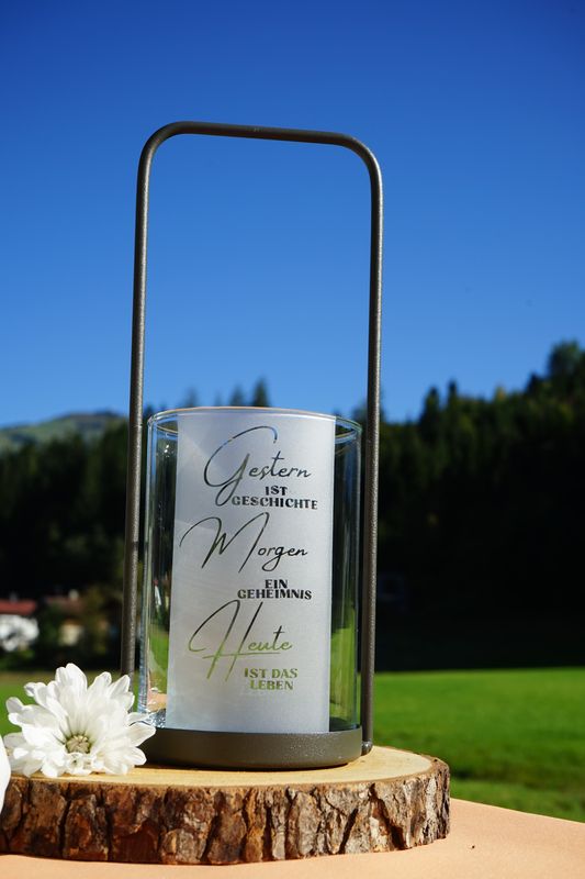 Windlicht klein ,,gestern,,