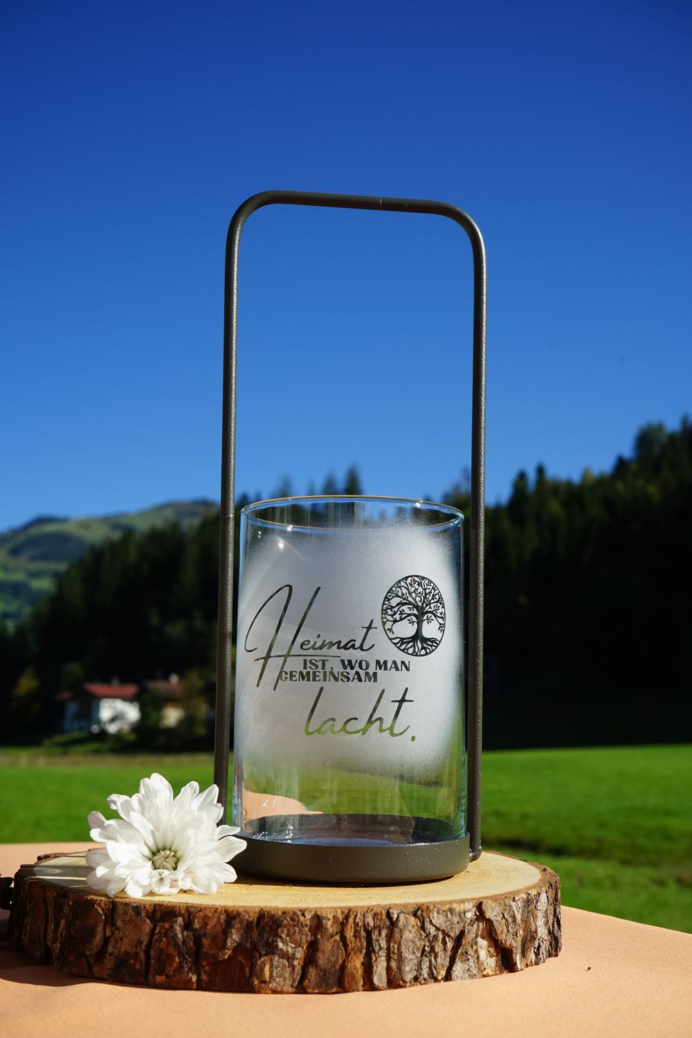 Windlicht klein ,,Heimat,,