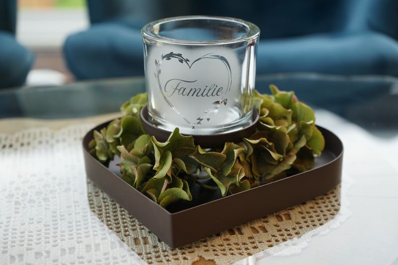 kleines Windlicht ,,Familie,,