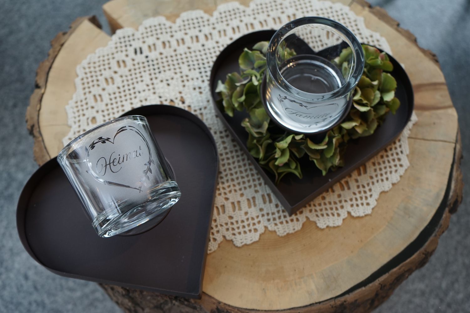 kleines Windlicht ,,Heimat,,