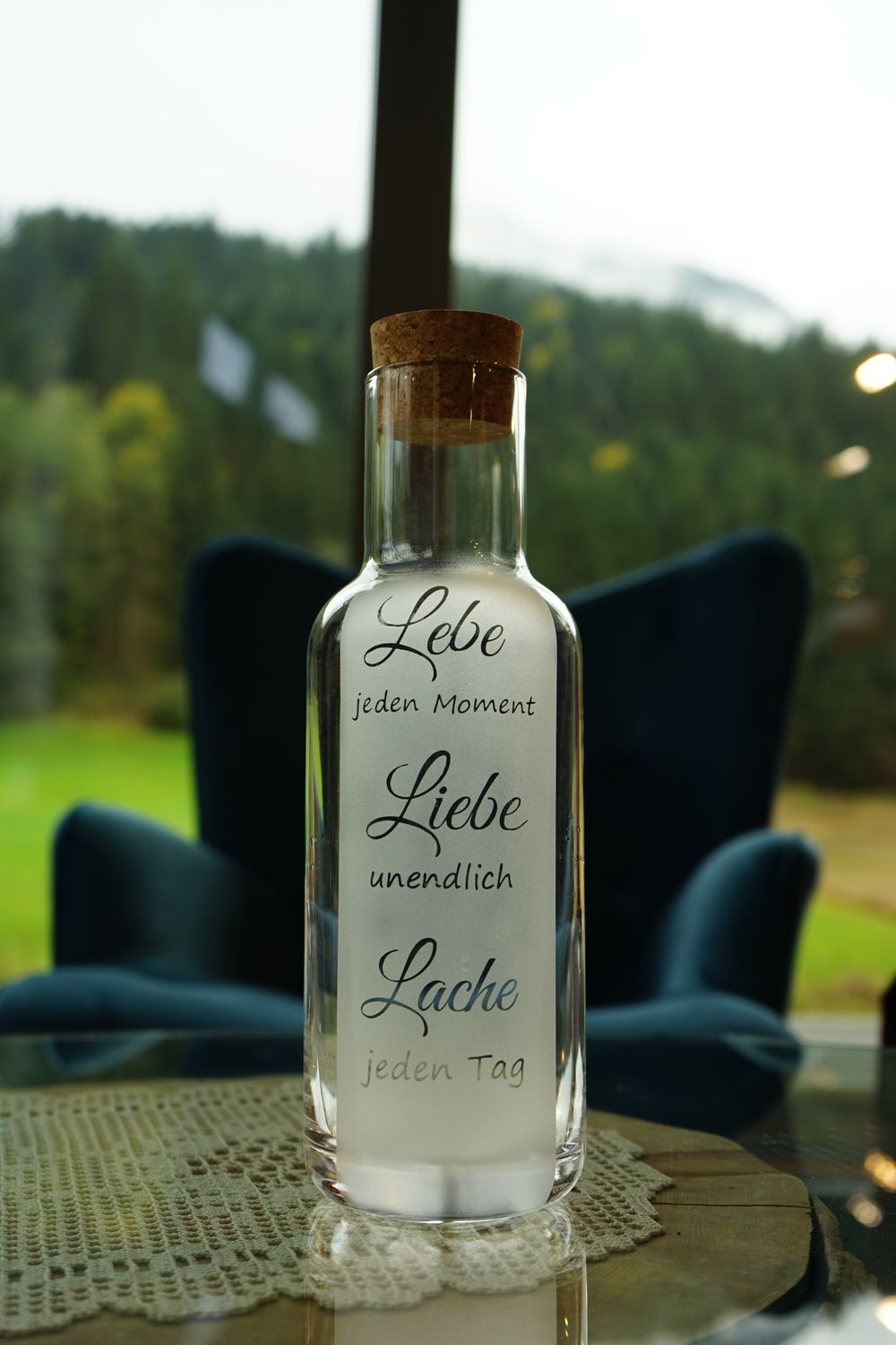 Wasserkaraffe mit Kork