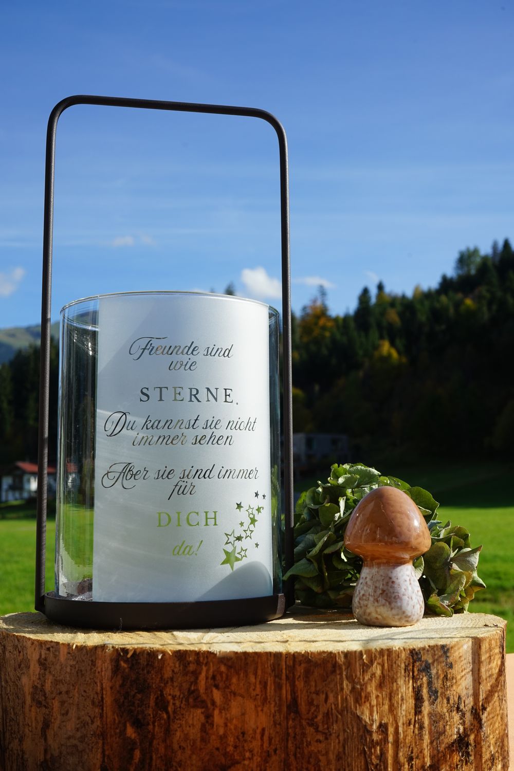 Windlicht ,,Freunde,,