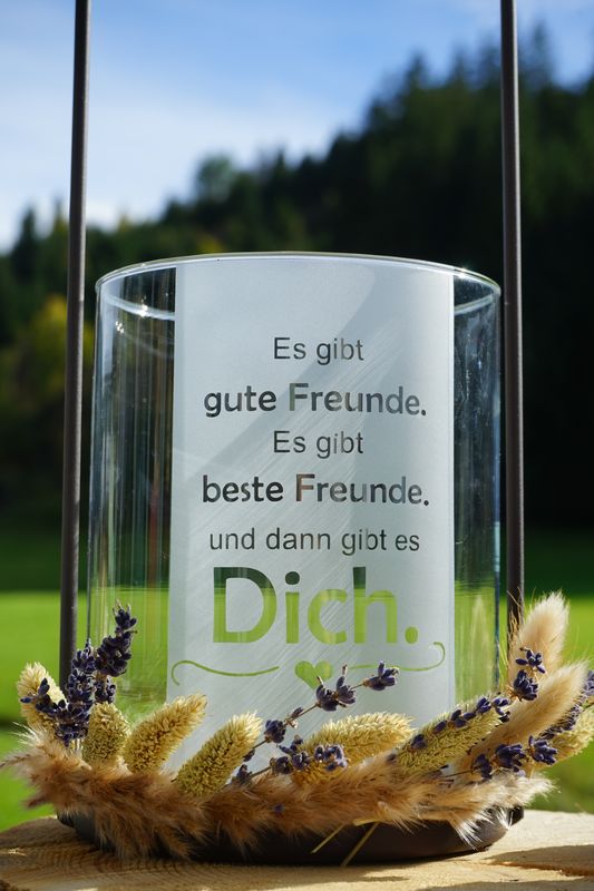 Windlicht ,,Freunde,,