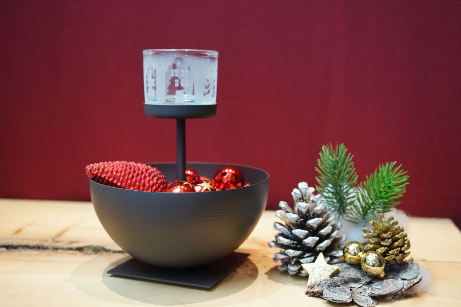 Teelichthalter Schale ,,Haus,,