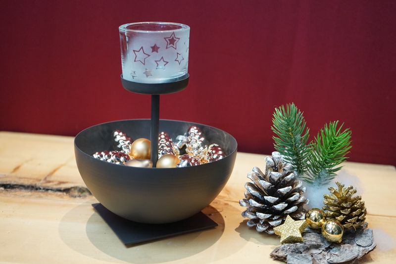 Teelichthalter Schale ,,Sterne,,