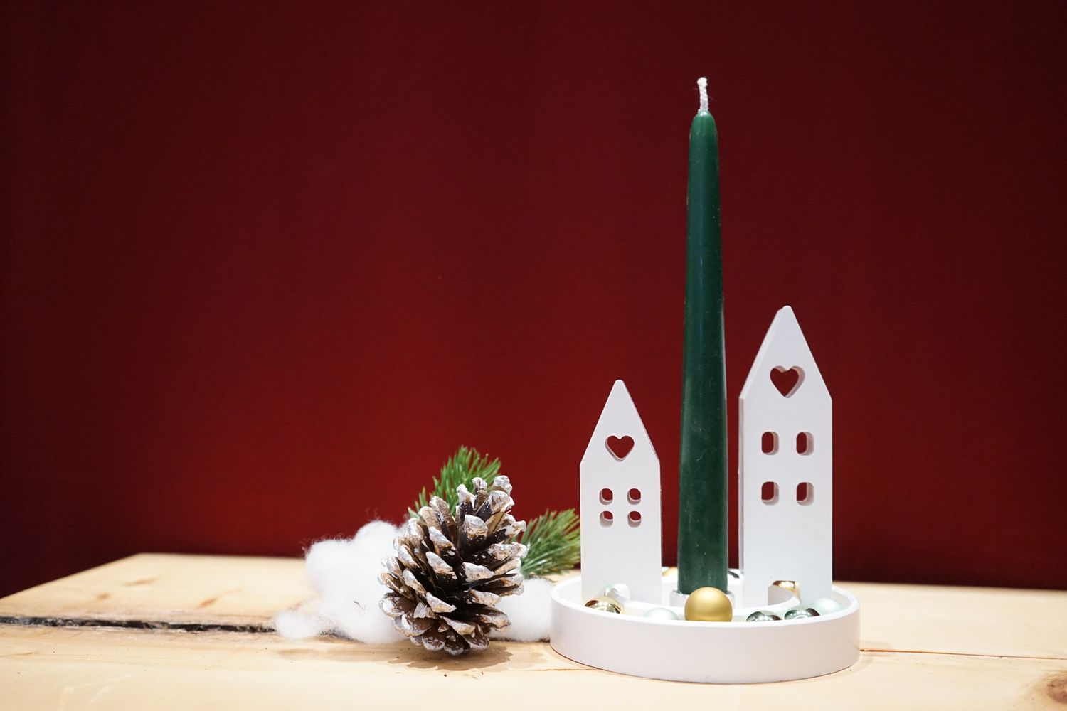 Adventsgesteck ,,Häuschen,,