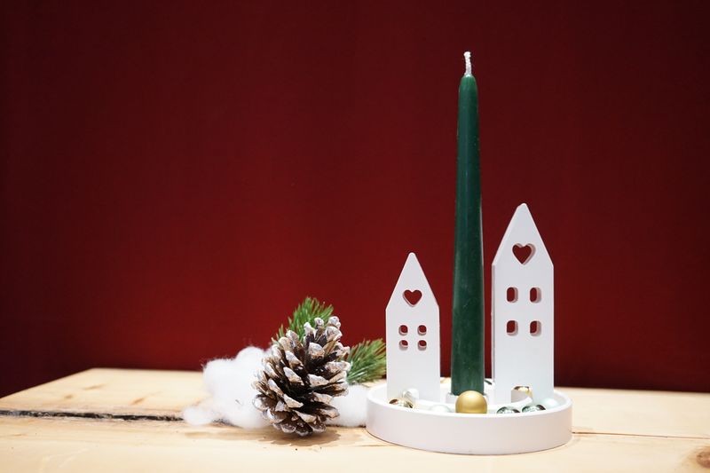 Adventsgesteck ,,Häuschen,,