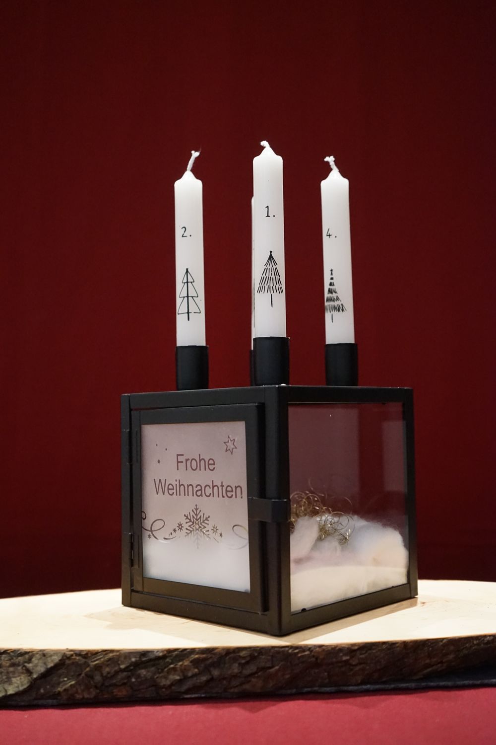 Metall Adventskranz ,,Frohe Weihnachten,,