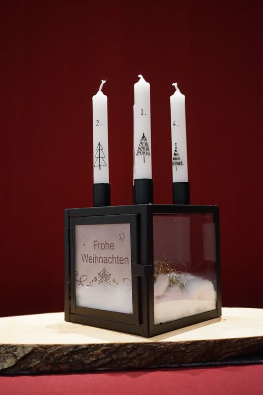 Metall Adventskranz ,,Frohe Weihnachten,,